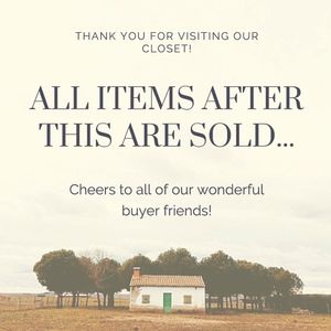 Items after this are sold